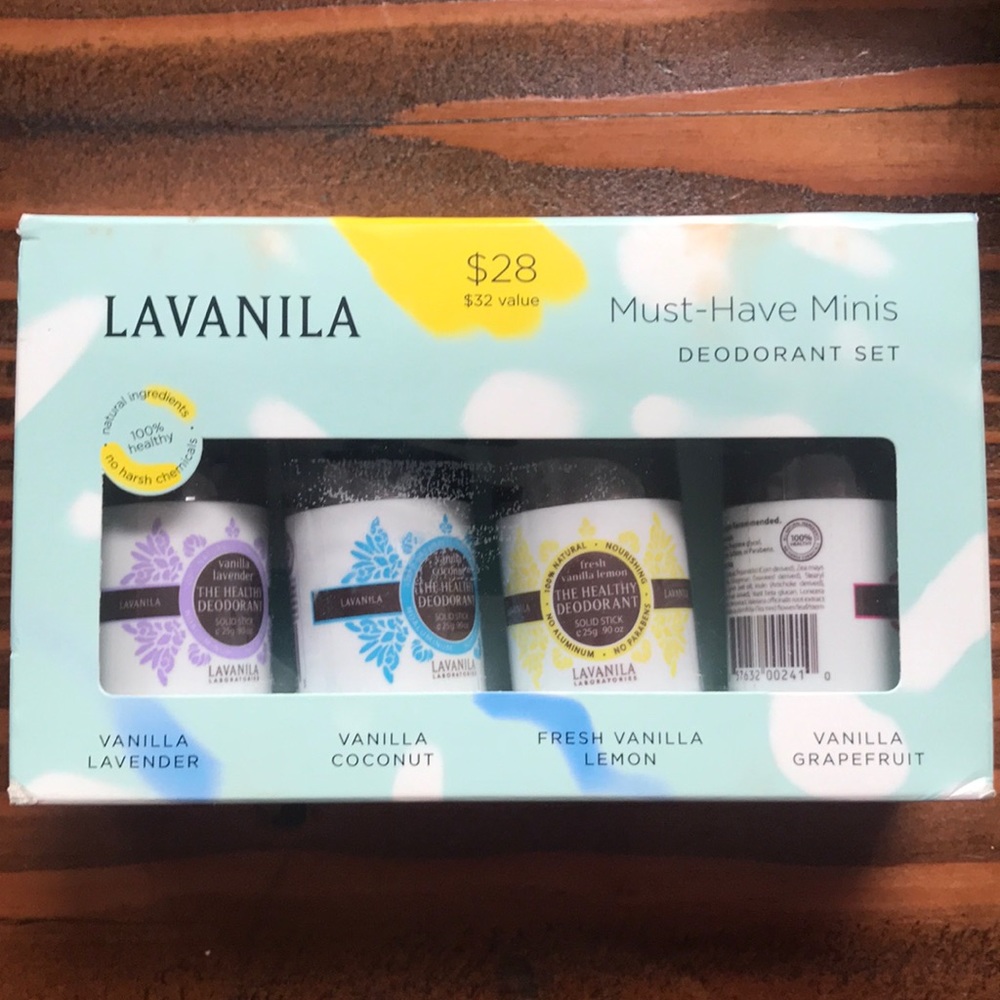 LaVanila mini deodorant set